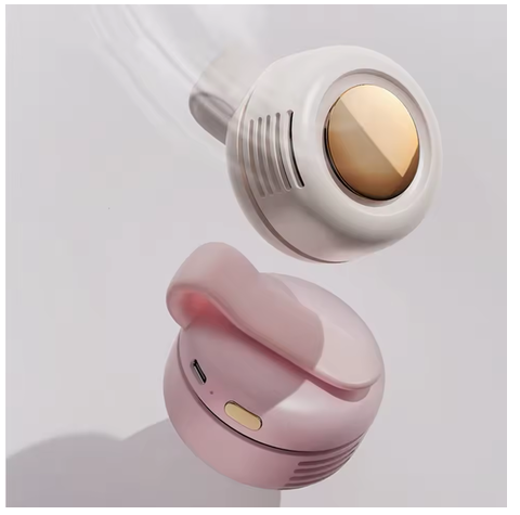 Mini Bladeless Portable Fan with Clip Pink
