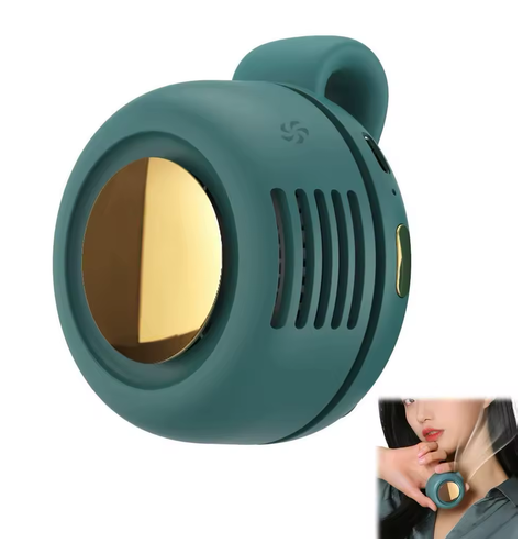 Mini Bladeless Portable Fan with Clip Green